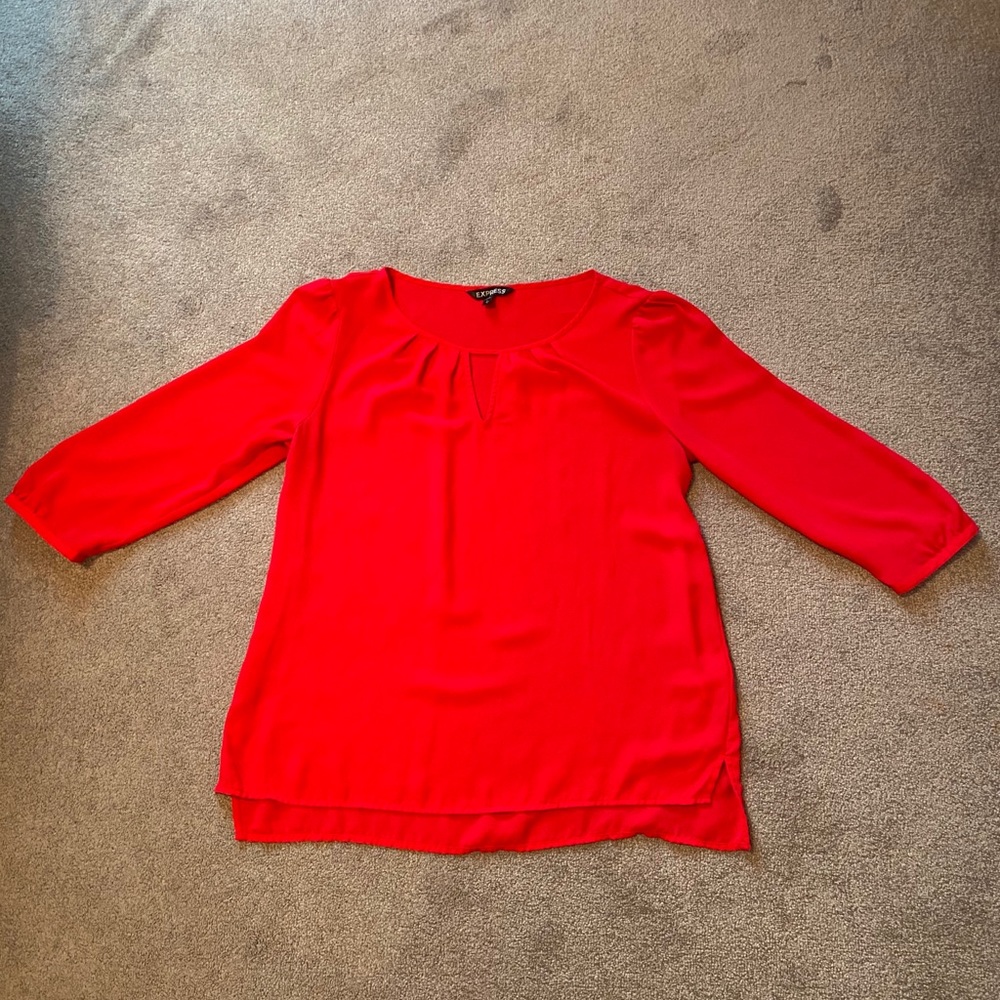 Express keyhole blouse